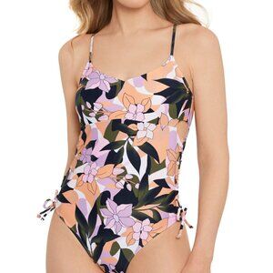 NWT Salt + Cove Juniors' Lace-up-Side One-Piece Swimsuit Sizes XS-L $50 1C370
